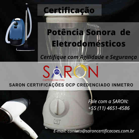 Certificação de Potência sonora para aparelhos eletrodomésticos